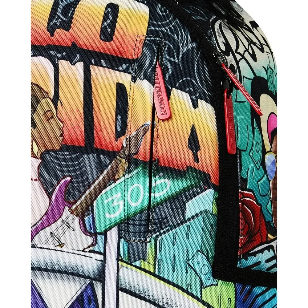 Sprayground Flo Rida Limited Edition Backpack Miami BACK TATTOO